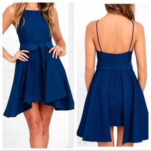 NWT! C/MEO Two Can Win Navy Blue Dress